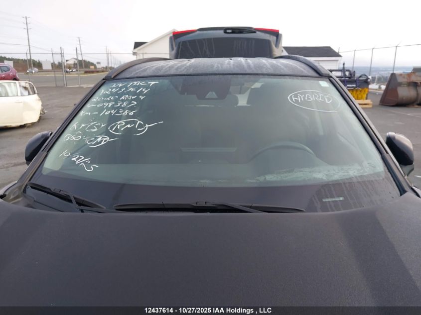 2020 Toyota Rav4 Hybrid Le VIN: 2T3BWRFV1LW098387 Lot: 12437614