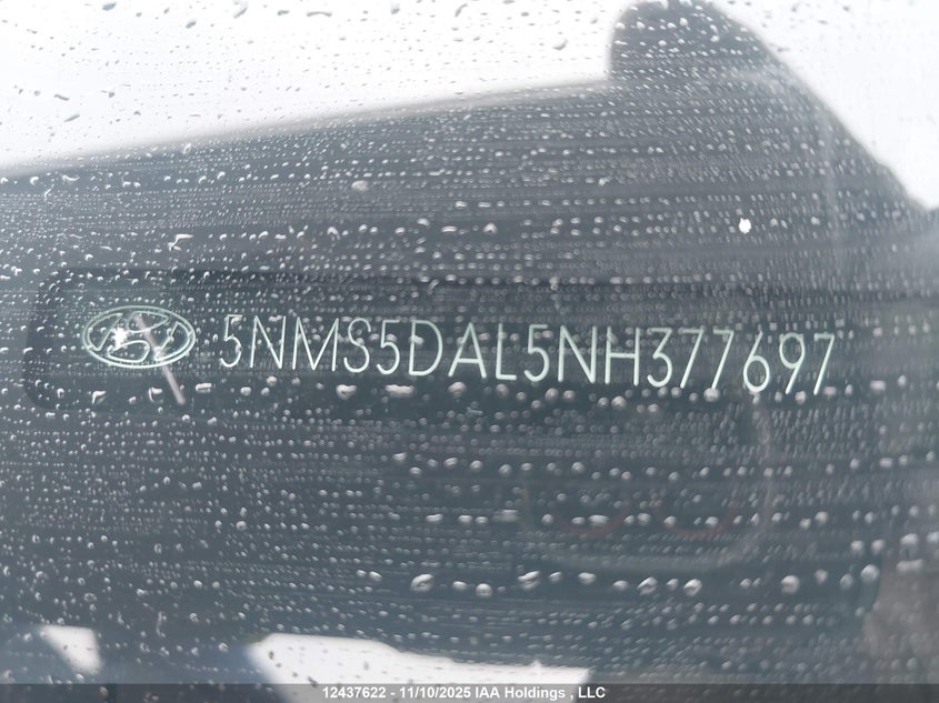 2022 Hyundai Santa Fe Ultimate Calligraphy VIN: 5NMS5DAL5NH377697 Lot: 12437622