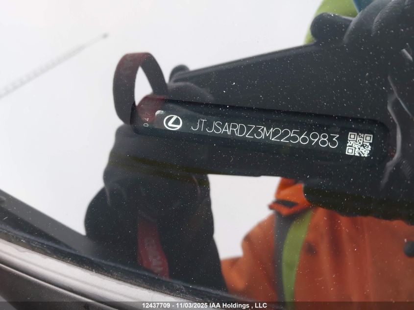 2021 Lexus Nx 300 Base/300 Luxury/300 F Sport VIN: JTJSARDZ3M2256983 Lot: 12437709
