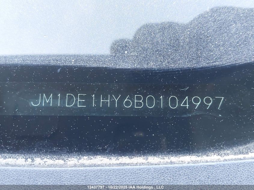 2011 Mazda Mazda2 VIN: JM1DE1HY6B0104997 Lot: 12437797