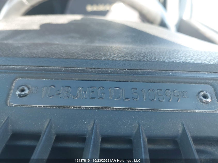 2013 Jeep Wrangler Unlimited Sahara VIN: 1C4BJWEG1DL510599 Lot: 12437810