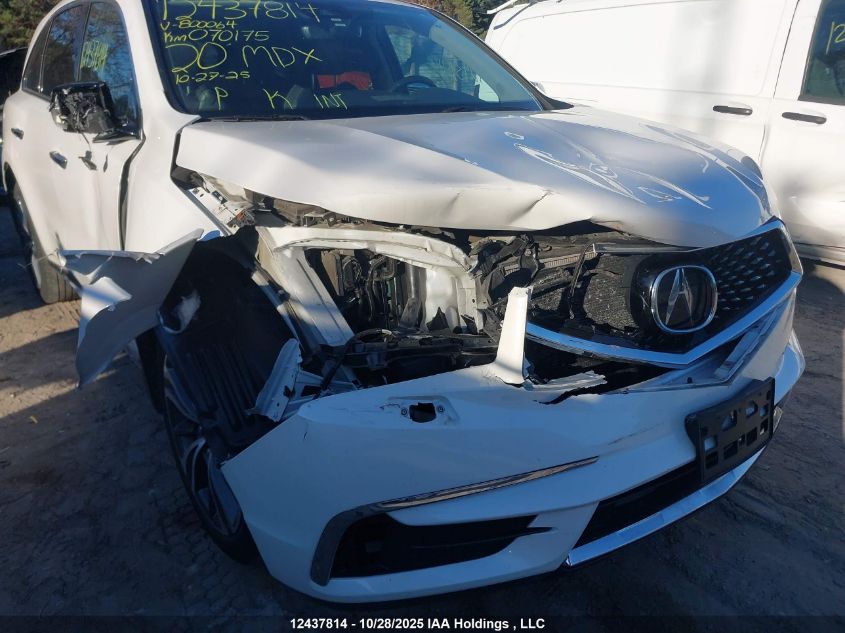 2020 Acura Mdx Tech Plus VIN: 5J8YD4H69LL800064 Lot: 12437814