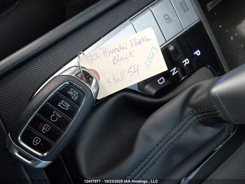 2022 Hyundai Elantra Preferred Ivt VIN: KMHLM4AG2NU354005 Lot: 12437977