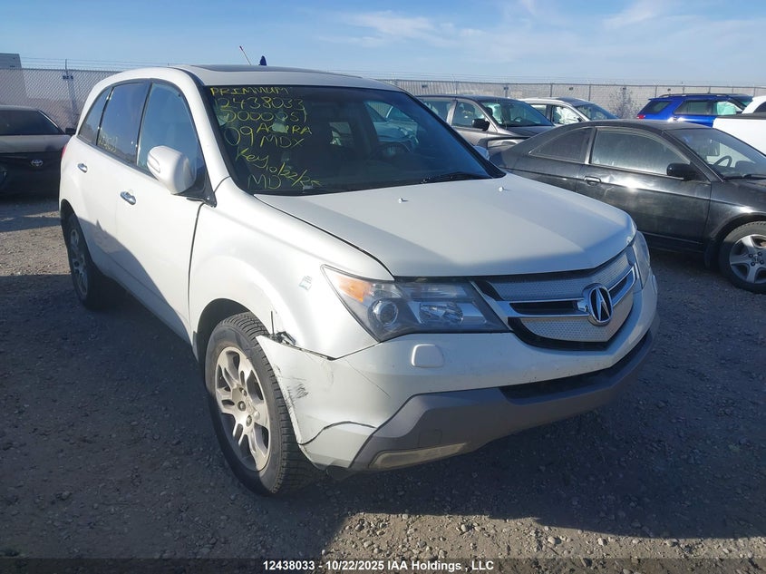 2HNYD28669H000051 2009 ACURA MDX photo no. 11