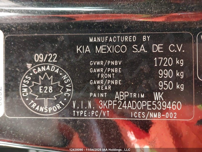 3KPF24AD0PE539460 2023 KIA FORTE photo no. 9