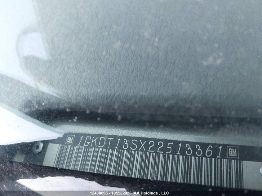 2002 GMC Envoy VIN: 1GKDT13SX22513361 Lot: 12438095