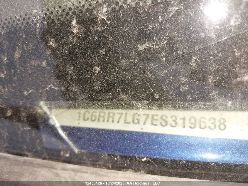 2014 Ram 1500 Slt VIN: 1C6RR7LG7ES319638 Lot: 12438126