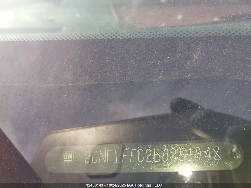 2CNFLEEC2B6251948 2011 CHEVROLET EQUINOX photo no. 9
