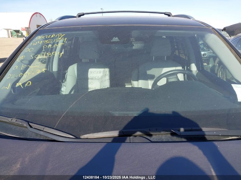 2020 Honda Pilot Ex-L Navi VIN: 5FNYF6H75LB504894 Lot: 12438184