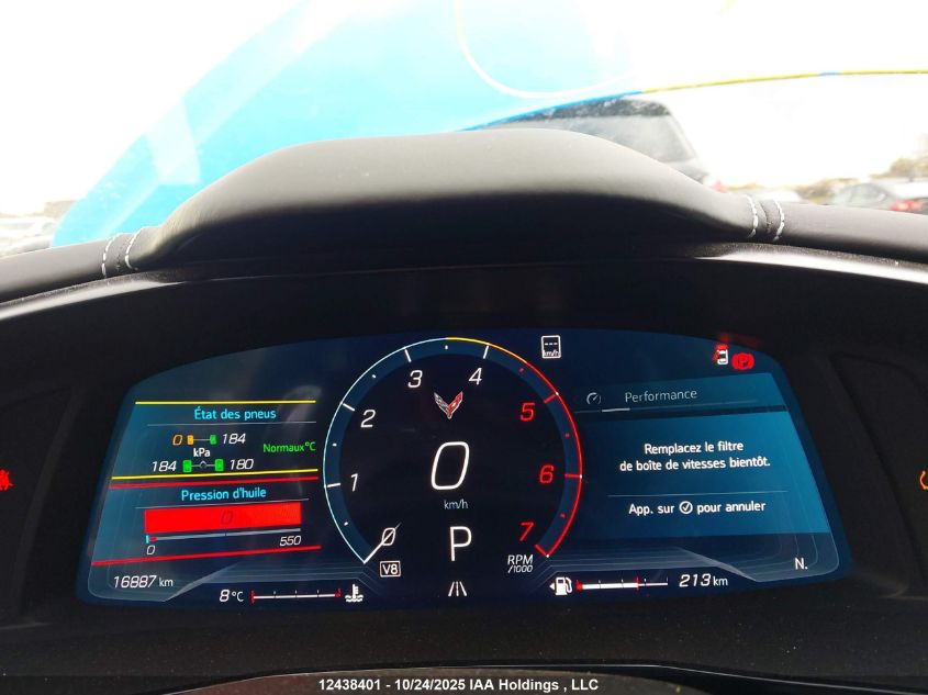 2023 Chevrolet Corvette VIN: 1G1YC2D41P5128966 Lot: 12438401