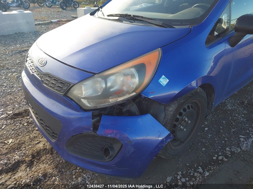 2013 Kia Rio Ex/Lx/Lx+/Sx VIN: KNADM5A39D6764831 Lot: 12438427