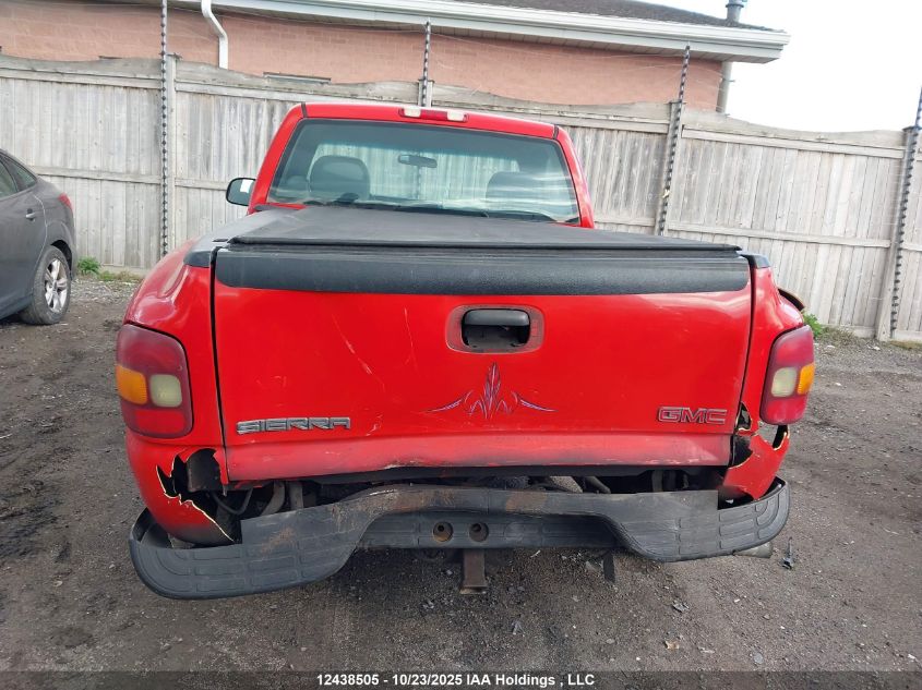 2001 GMC New Sierra C1500 VIN: 1GTEC14V81Z199823 Lot: 12438505