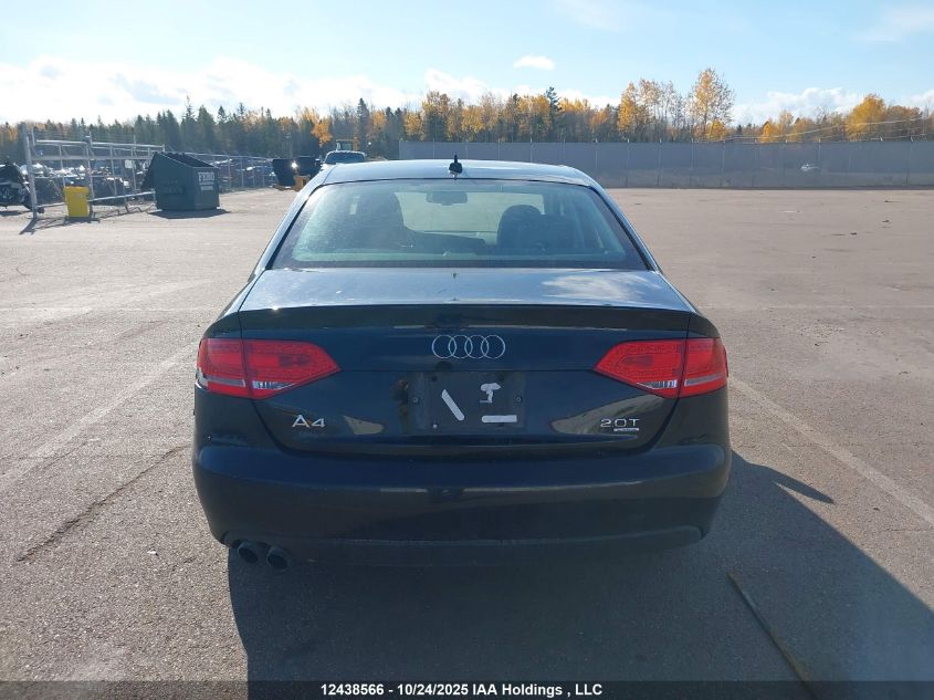 2012 Audi A4 Premium VIN: WAUFFCFLXCN007926 Lot: 12438566