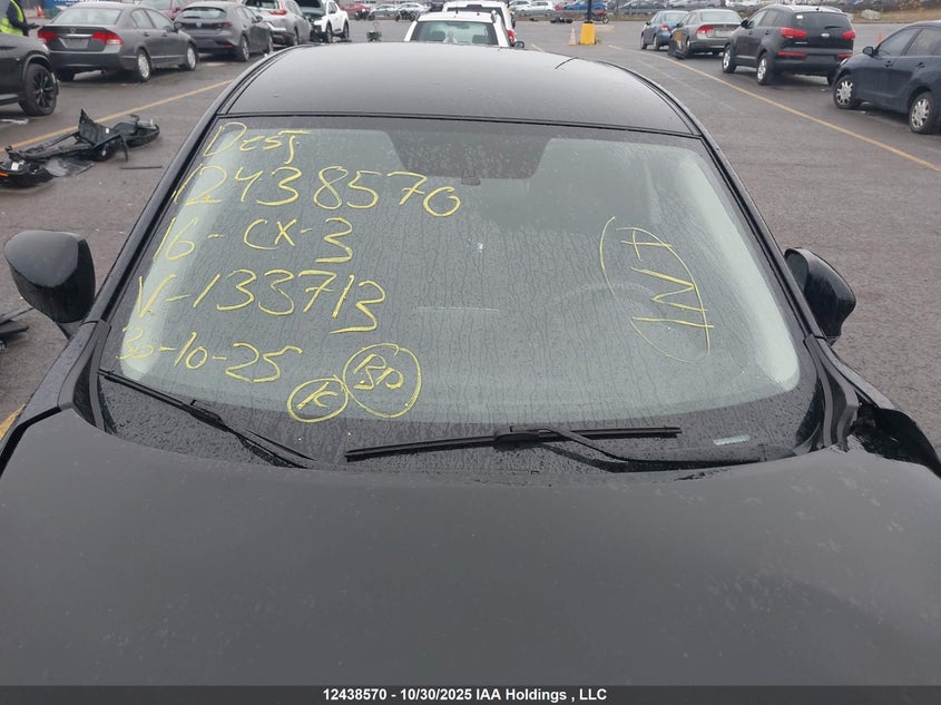 2016 Mazda Cx-3 Sport VIN: JM1DKFB75G0133713 Lot: 12438570