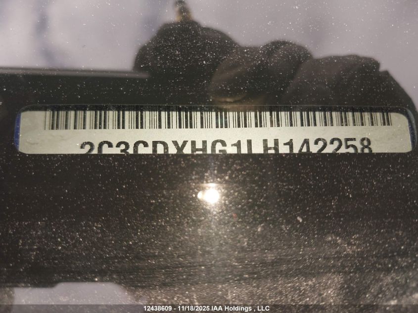 2020 Dodge Charger VIN: 2C3CDXHG1LH142258 Lot: 12438609