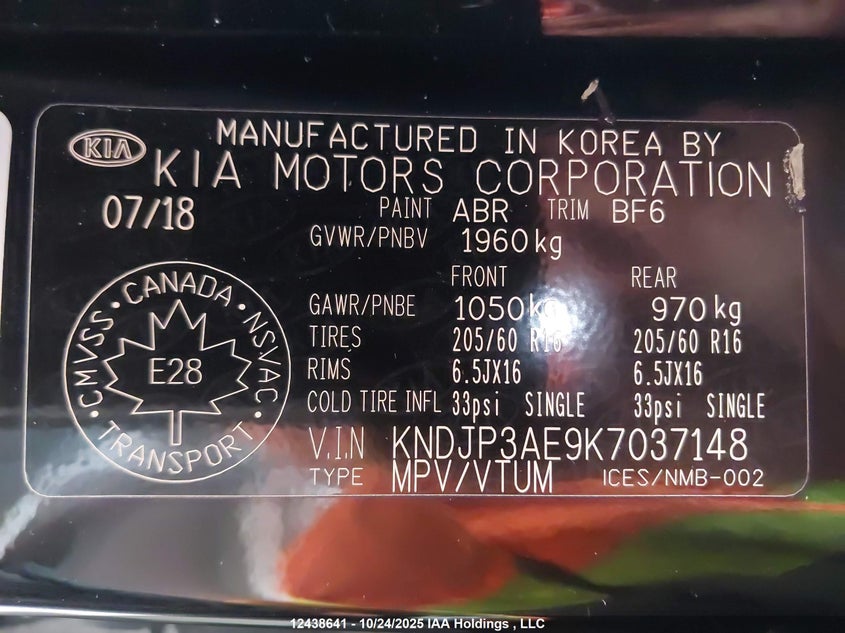 KNDJP3AE9K7037148 2019 KIA SOUL EV photo no. 9