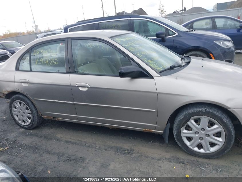 2003 Honda Civic Lx VIN: 2HGES16693H917232 Lot: 12438692