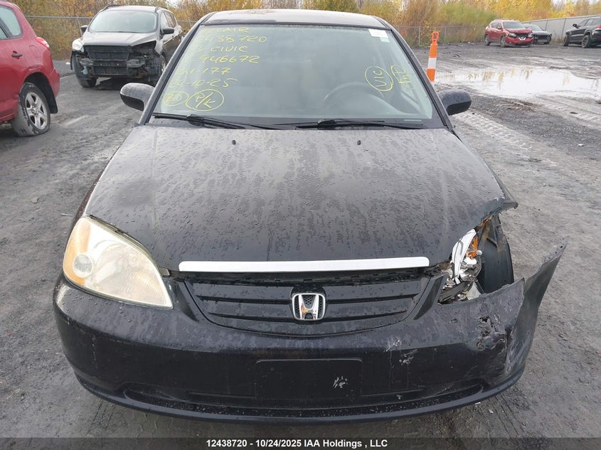 2003 Honda Civic VIN: 2HGES16663H946672 Lot: 12438720