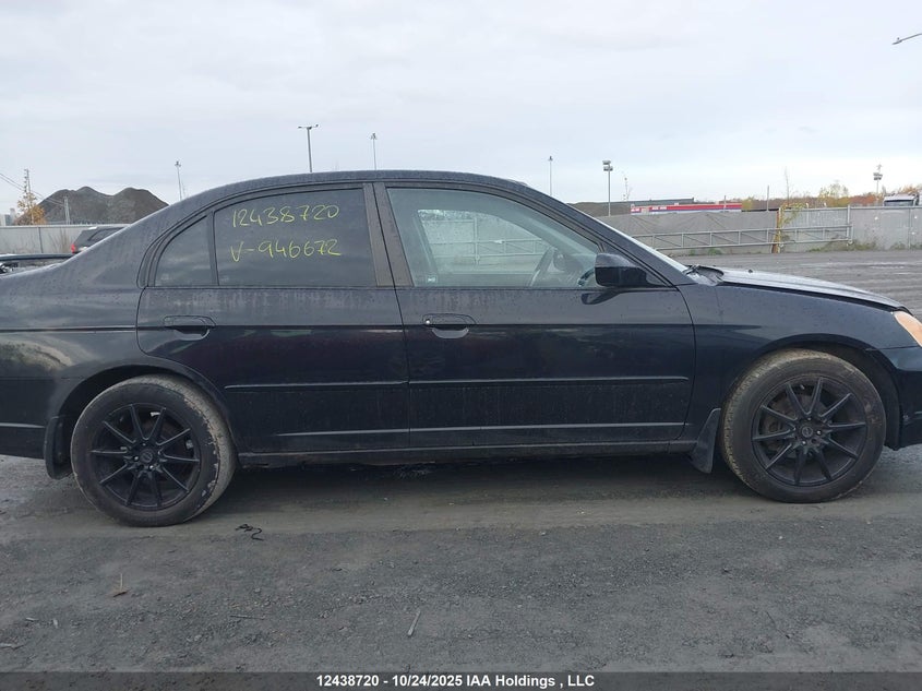 2003 Honda Civic VIN: 2HGES16663H946672 Lot: 12438720