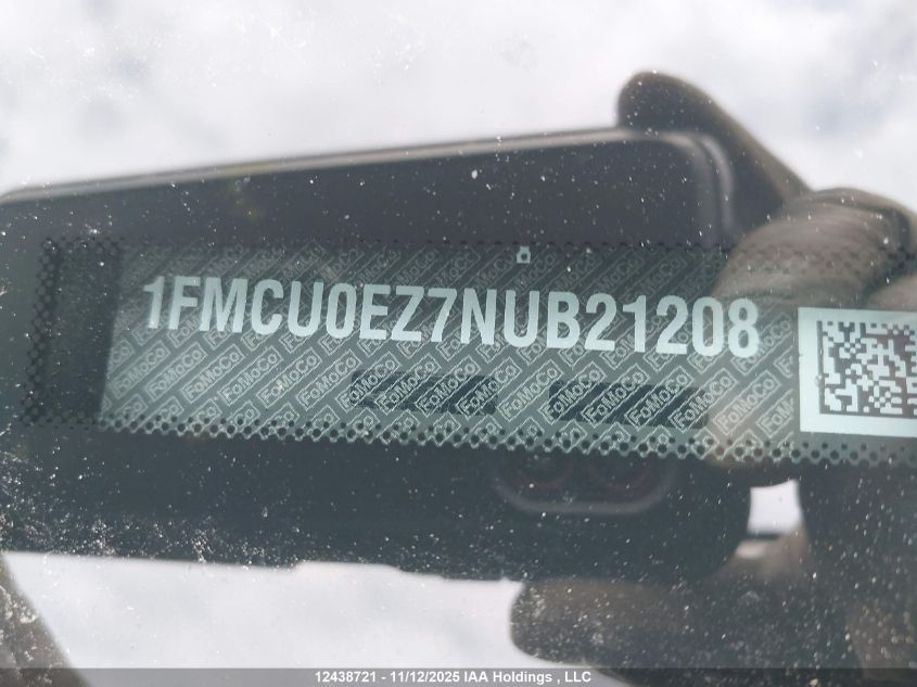 2022 Ford Escape Phev Se VIN: 1FMCU0EZ7NUB21208 Lot: 12438721