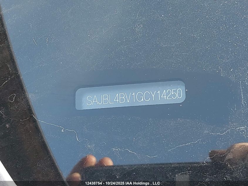 2016 Jaguar Xf VIN: SAJBL4BV1GCY14250 Lot: 12438754