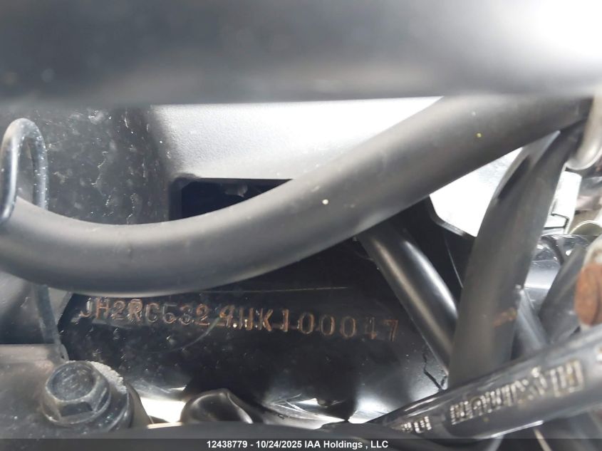 2017 Honda Vt750 C VIN: JH2RC5329HK100047 Lot: 12438779