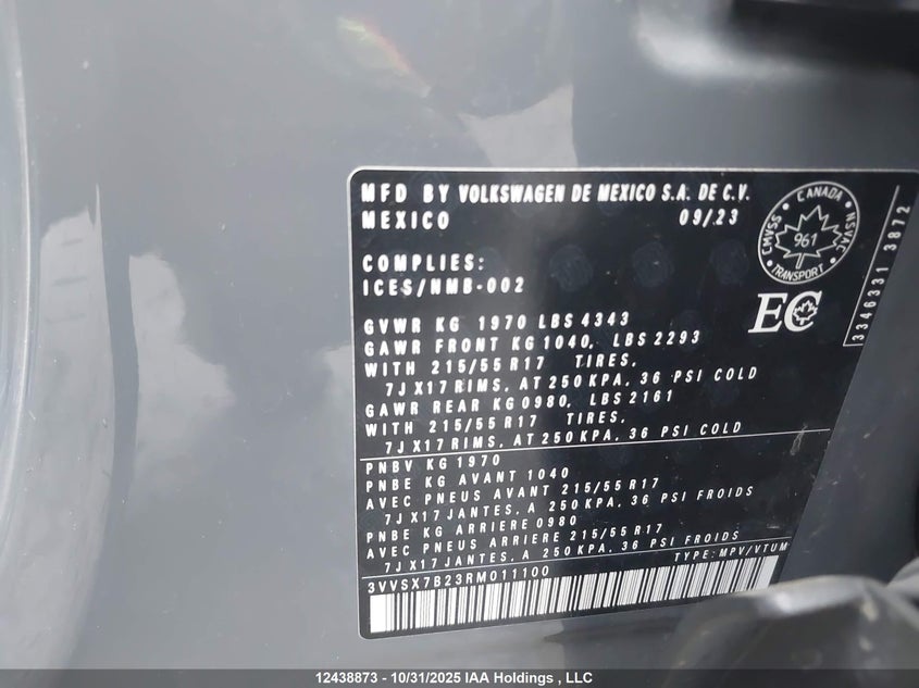 3VVSX7B23RM011100 2024 VOLKSWAGEN TAOS photo no. 9