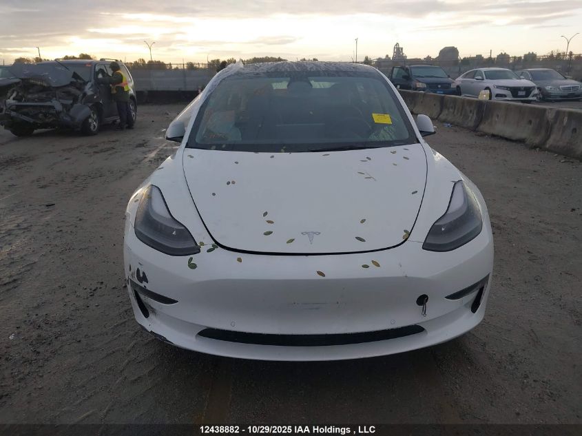 2022 Tesla Model 3 VIN: 5YJ3E1EA9NF351357 Lot: 12438882