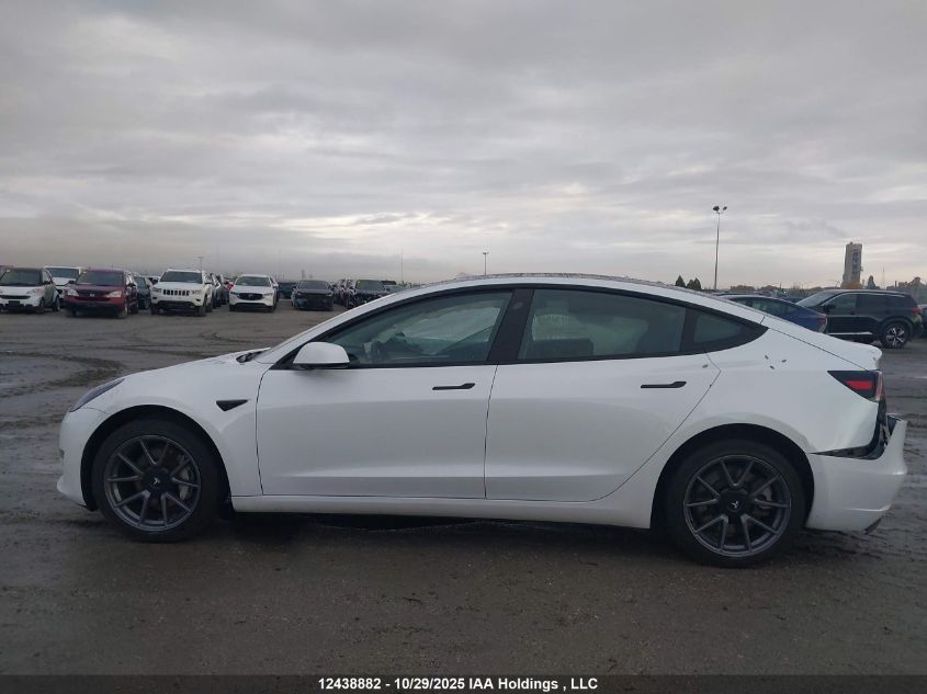 2022 Tesla Model 3 VIN: 5YJ3E1EA9NF351357 Lot: 12438882