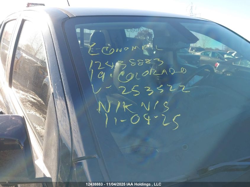 2019 Chevrolet Colorado Zr2 VIN: 1GCGTEEN4K1253522 Lot: 12438883