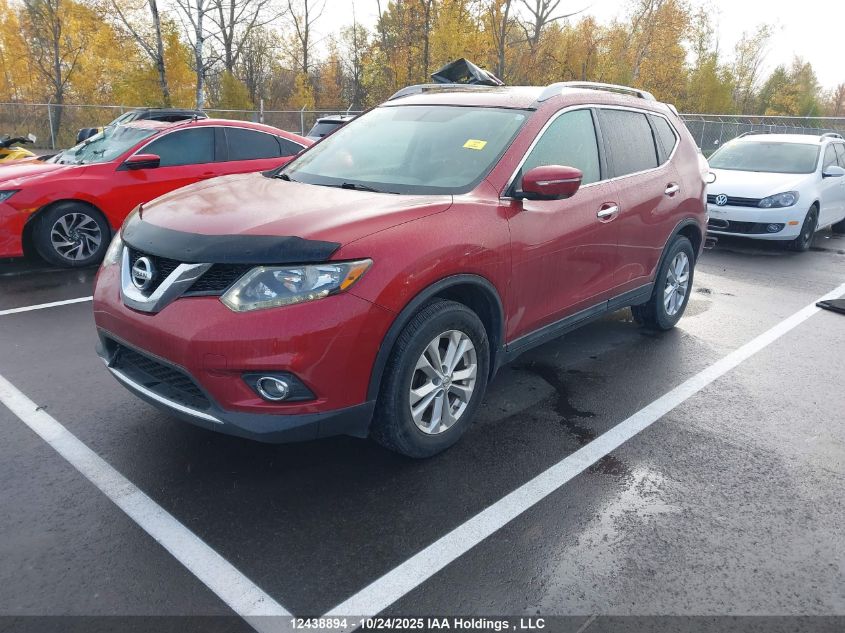 2015 Nissan Rogue S/Sl/Sv VIN: 5N1AT2MV0FC805786 Lot: 12438894