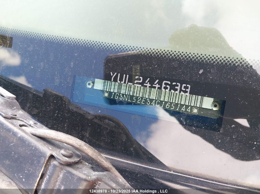 2004 Oldsmobile Alero VIN: 1G3NL52E34C165144 Lot: 12438978