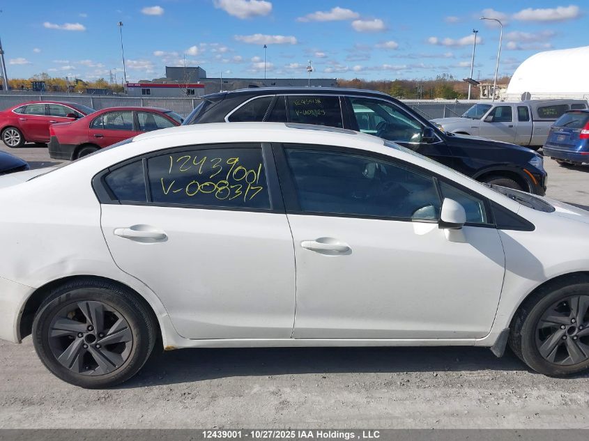 2012 Honda Civic Ex 4Dr VIN: 2HGFB2F56CH008317 Lot: 12439001