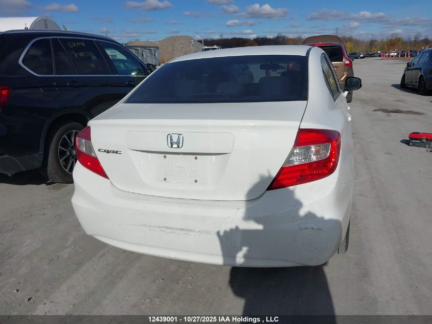 2012 Honda Civic Ex 4Dr VIN: 2HGFB2F56CH008317 Lot: 12439001
