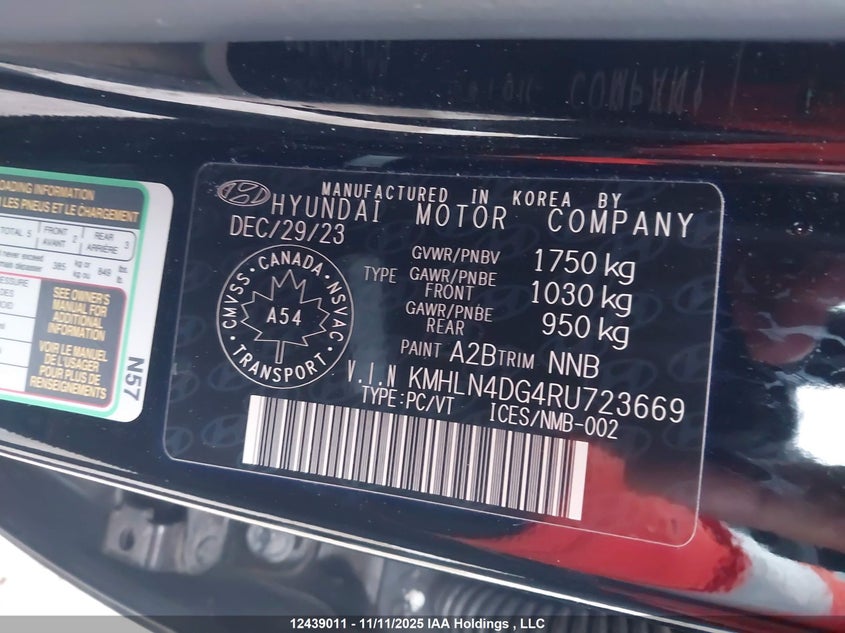 KMHLN4DG4RU723669 2024 HYUNDAI ELANTRA photo no. 9