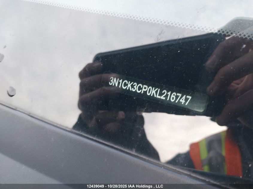 2019 Nissan Micra VIN: 3N1CK3CP0KL216747 Lot: 12439049