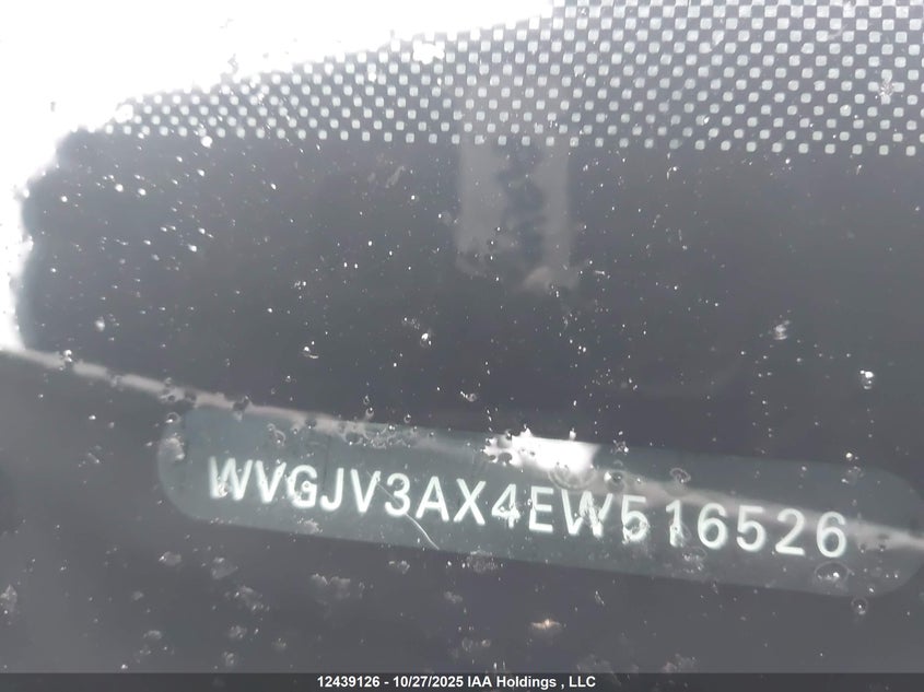 2014 Volkswagen Tiguan 2.0 Tsi VIN: WVGJV3AX4EW516526 Lot: 12439126