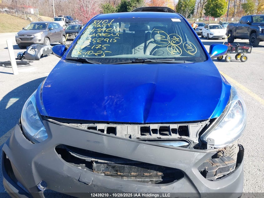 2013 Hyundai Accent VIN: KMHCT4AE9DU352915 Lot: 12439210