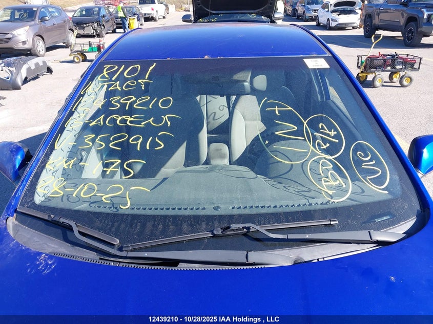 2013 Hyundai Accent VIN: KMHCT4AE9DU352915 Lot: 12439210