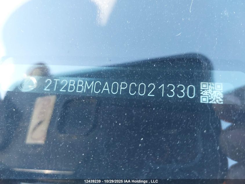 2023 Lexus Rx 350H VIN: 2T2BBMCA0PC021330 Lot: 12439239