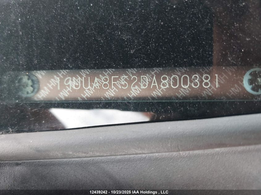 2013 Acura Tl Tech VIN: 19UUA8F52DA800381 Lot: 12439242