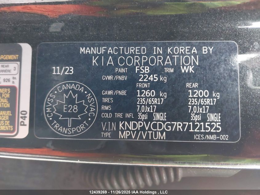 2024 Kia Sportage Hybrid Ex VIN: KNDPVCDG7R7121525 Lot: 12439269