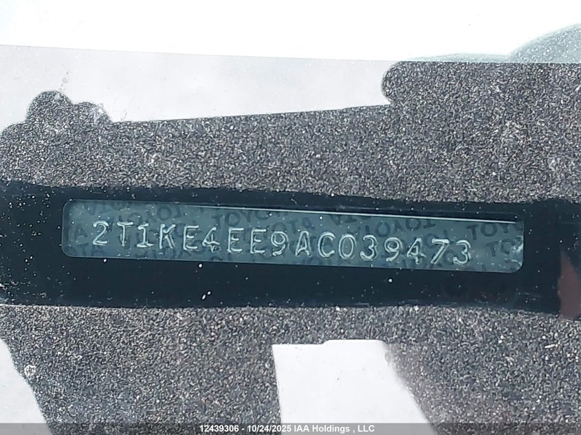 2010 Toyota Corolla Matrix S VIN: 2T1KE4EE9AC039473 Lot: 12439306