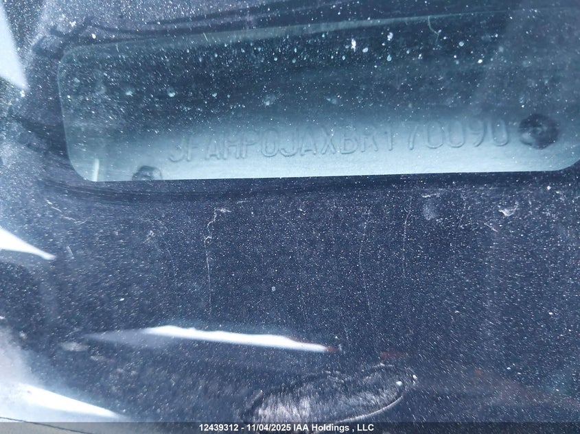 2011 Ford Fusion Sel VIN: 3FAHP0JAXBR170090 Lot: 12439312