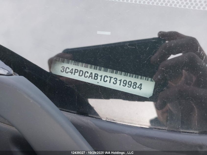 2012 Dodge Journey Cvp/Se Plus VIN: 3C4PDCAB1CT319984 Lot: 12439327