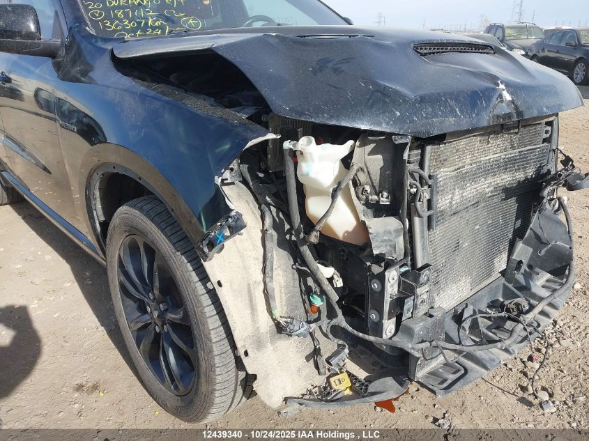 2020 Dodge Durango R/T VIN: 1C4SDJCT6LC187112 Lot: 12439340