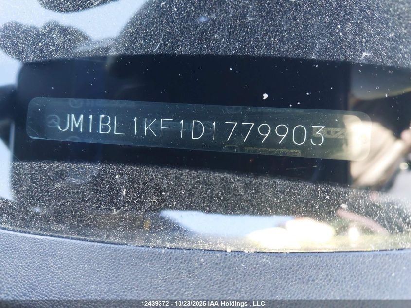 2013 Mazda 3 I VIN: JM1BL1KF1D1779903 Lot: 12439372