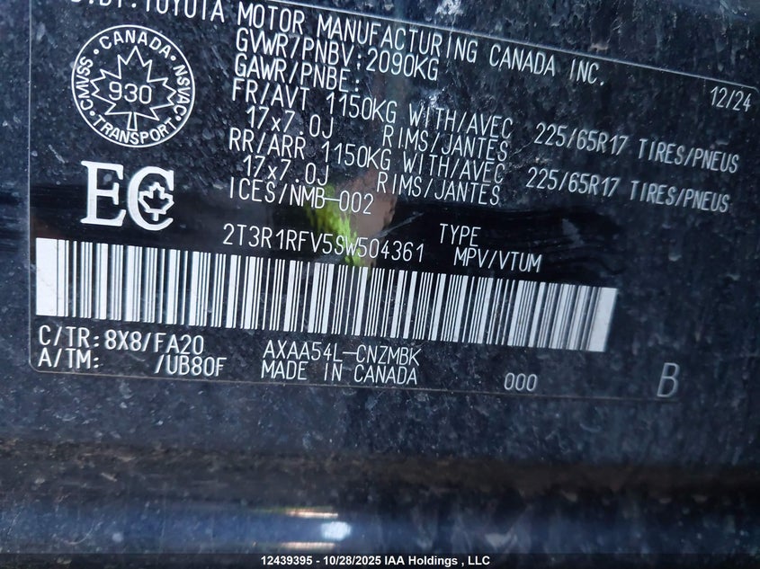 2T3R1RFV5SW504361 2025 TOYOTA RAV 4 photo no. 18
