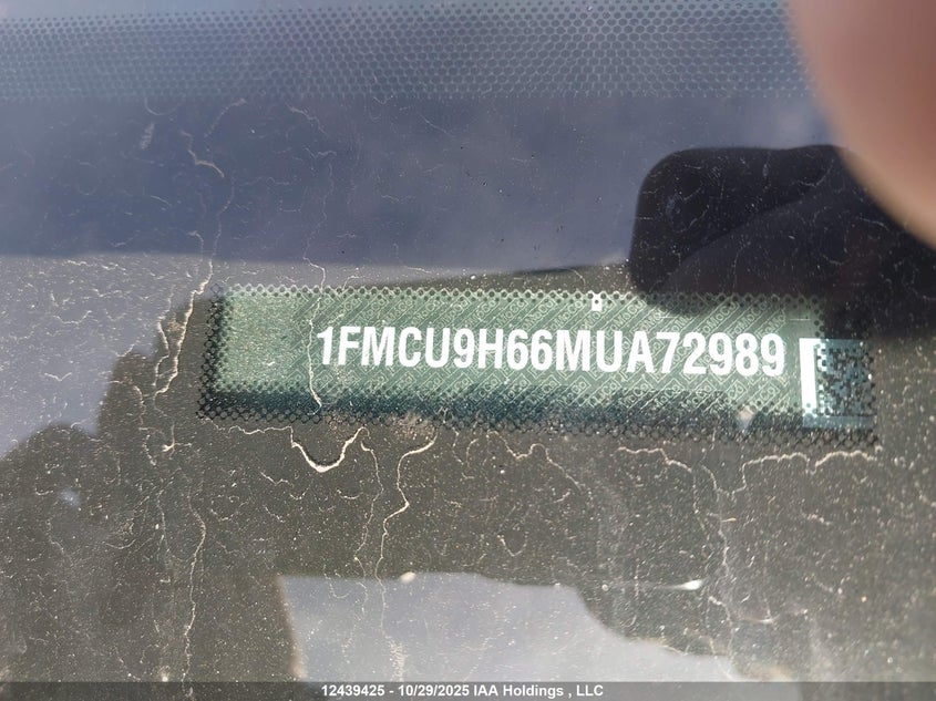 2021 Ford Escape Sel VIN: 1FMCU9H66MUA72989 Lot: 12439425