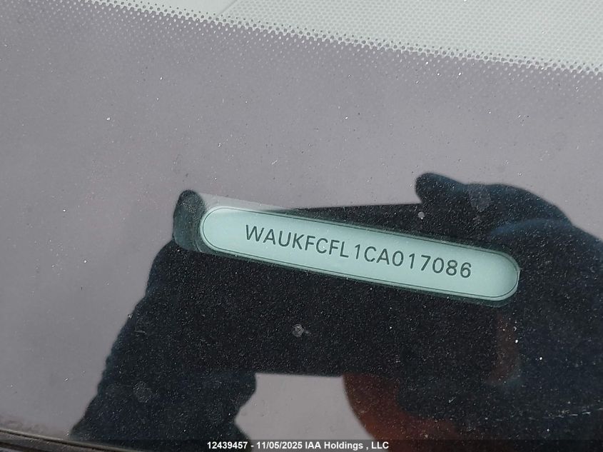 2012 Audi A4 2.0T Premium Plus VIN: WAUKFCFL1CA017086 Lot: 12439457